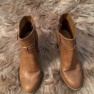 Brown booties